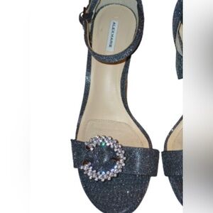 Alex Marie Shimmering Rhinestone Heels Ladies Shoes Open Toe Size 8